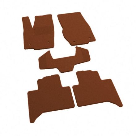 Двухслойные коврики Sotra Premium Terracot для Lexus GX (mkIII)(J250)(без охлаждения в подлокотнике)(1-2 ряд) 2023→