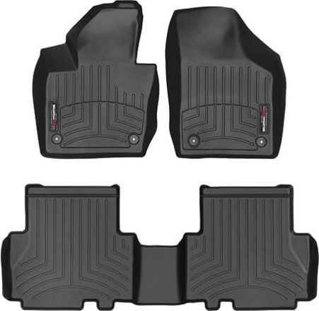 Коврики Weathertech Black для Volkswagen Sharan (mkII) 2010-2022; Seat Alhambra (mkII) 2010-2020 (1-2 ряд)