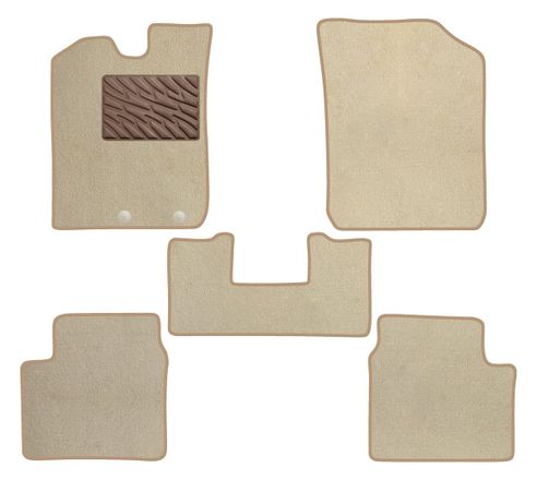 Двухслойные коврики Sotra Premium Beige для Dacia Spring (mkI)(электро) 2021→