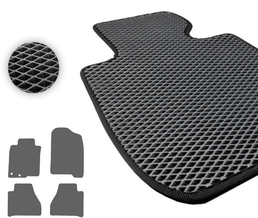 Eva коврики Pro-Eco Black для Nissan Navara (mkIII)(D23) 2014→