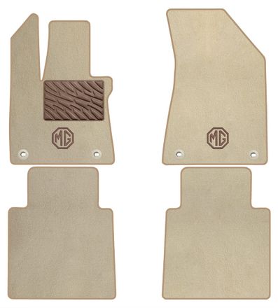 Двухслойные коврики Sotra Premium Beige для MG HS (mkII) 2024→