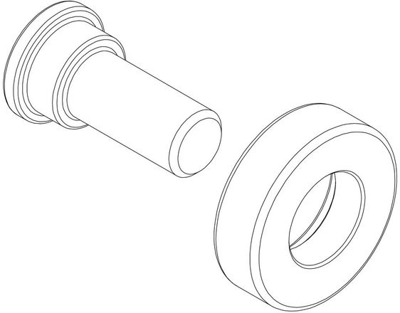 Винт M6 с гайкой 51356 (SlideBar)