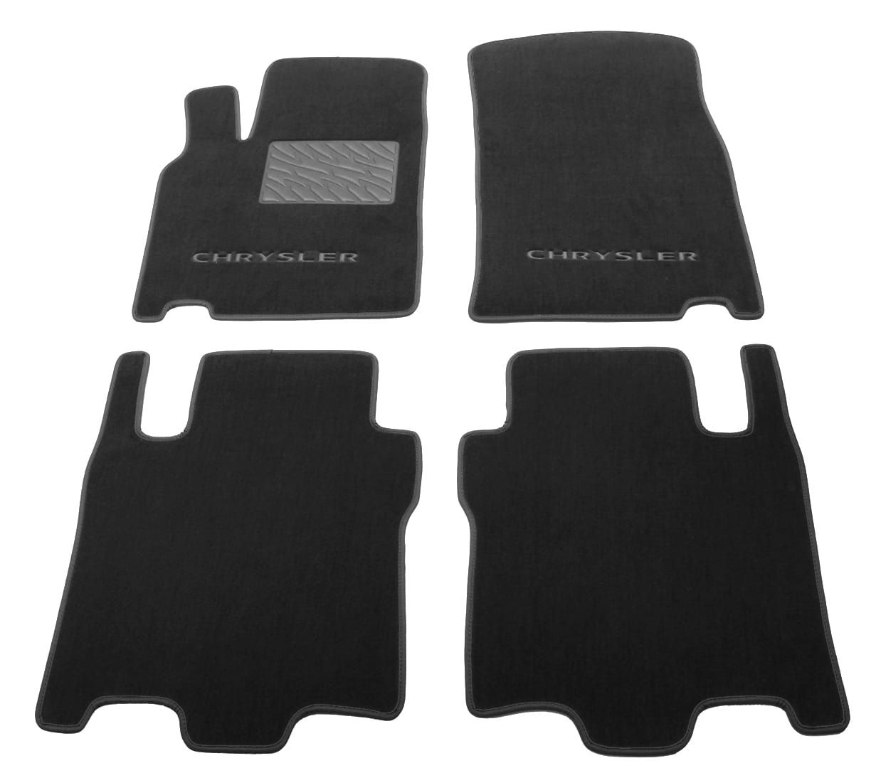 Двухслойные коврики Sotra Classic Black для Chrysler Pacifica (mkI)(1-2 ряд) 2004-2008 - Фото 1