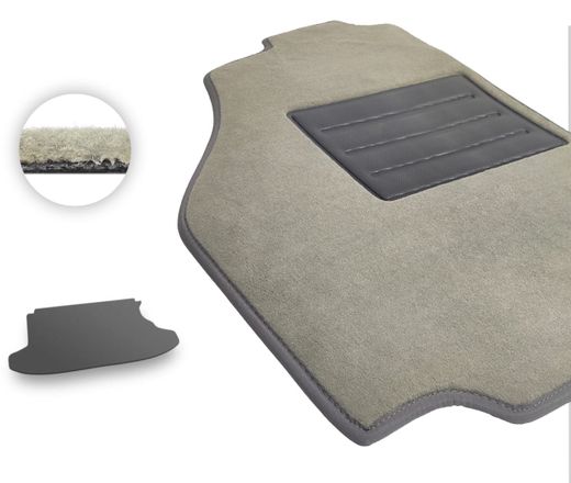 Текстильные коврики Pro-Eco Beige для Daihatsu Terios (mkI)(багажник) 1997-2006