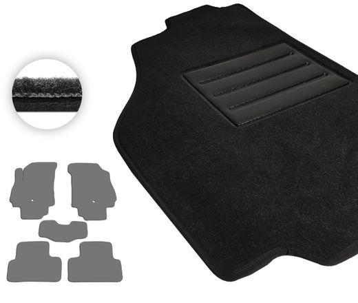 Текстильные коврики Pro-Eco Black для Chevrolet Orlando (mkI)(1-2 ряд) 2010-2018