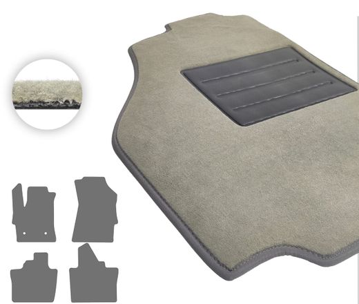 Текстильні килимки Pro-Eco Beige для Renault Espace (mkVI) 2023→ / Rafale (mkI) 2024→