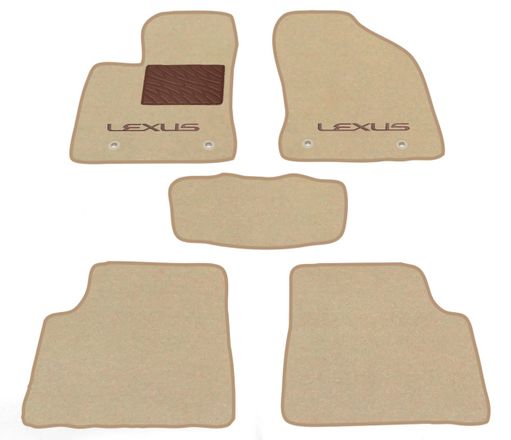Двухслойные коврики Sotra Premium Beige для Lexus CT (mkI) 2011-2022