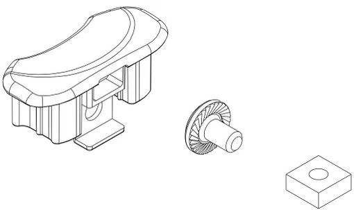 Заглушка в рельсу (к-т) 52611 (VeloCompact) - Фото 1