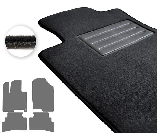 Текстильные коврики Pro-Eco Dark Grey для Kia Sportage (mkV)(PHEV) 2021→