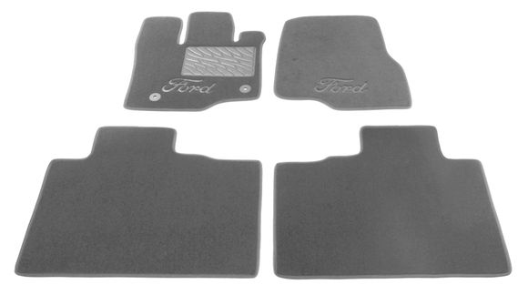 Двухслойные коврики Sotra Premium Grey для Ford F-150 (mkXIII)(SuperCrew/Raptor)(с хранилищем под 2 рядом) 2015-2020