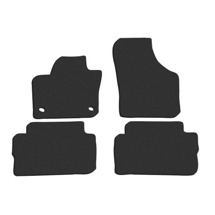 Двухслойные коврики Sotra Classic Black для Volkswagen Sharan (mkII)(1-2 ряд) 2010-2022