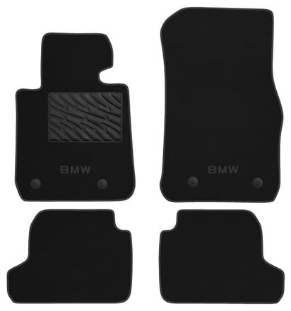 Двухслойные коврики Sotra Premium Black для BMW 2-series (F22; F87)(купе) 2014-2021