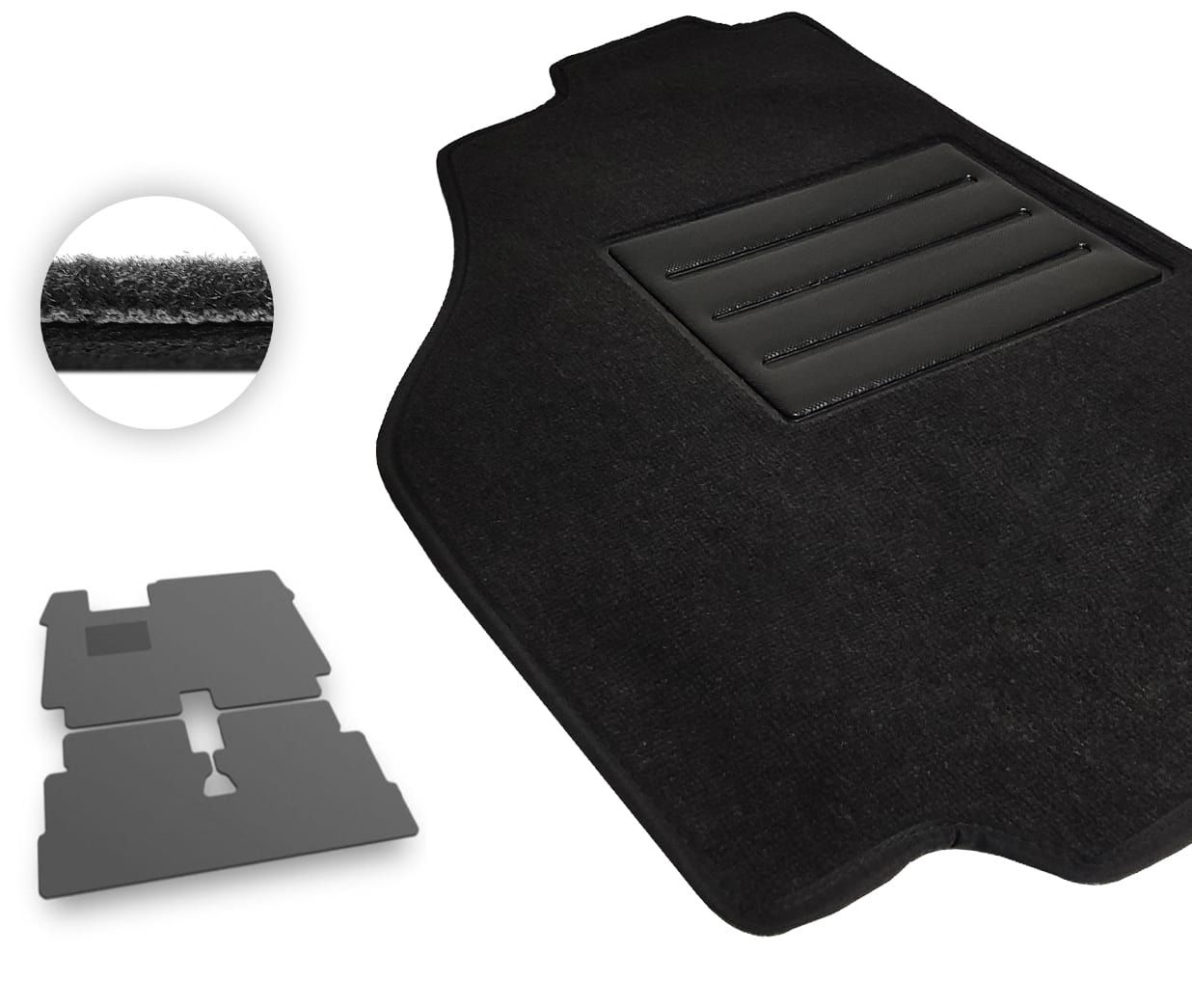 Текстильные коврики Pro-Eco Black для Citroen 2СV (mkI) 1981-1990 - Фото 1