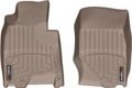Коврики Weathertech Beige для Infiniti G (mkIV) 2010-2013 / Q40 (mkI) 2014-2015 / Q60 (mkI)(купе/кабрио) 2013-2015 (АКПП)(3 крепежных крючка)(1 ряд) - Фото 1