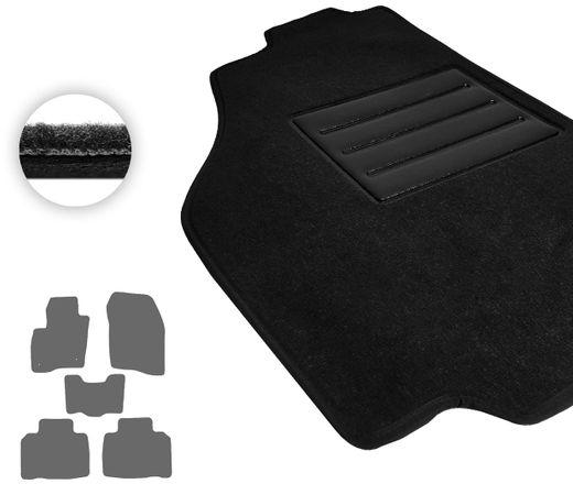 Текстильные коврики Pro-Eco Black для Ford Edge (mkII) 2014-2024 (USA)