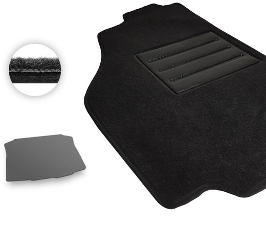 Текстильные коврики Pro-Eco Black для Seat Ibiza (mkIV)(хетчбек)(багажник) 2008-2017