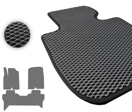 Eva килимки Pro-Eco Black для Mitsubishi Pajero (mkIV)(5-дв.) 2006-2014