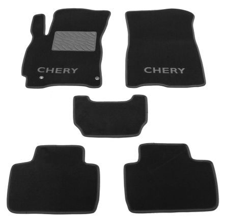 Двухслойные коврики Sotra Classic Black для Chery Tiggo 2 / Tiggo 3x (mkI) 2016→