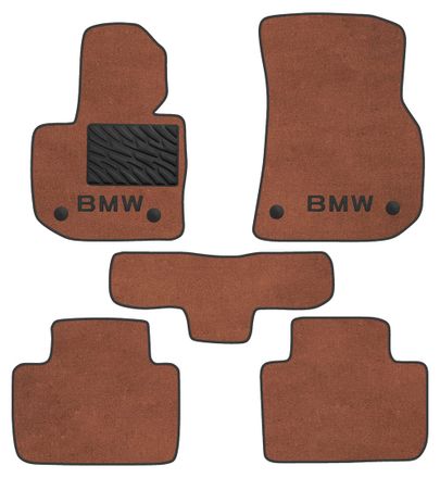 Двухслойные коврики Sotra Premium Terracot для BMW X3 (G01; F97) 2017-2024 / X4 (G02; F98) 2018-2025 / iX3 (G08) 2020-2024