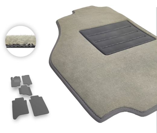 Текстильные коврики Pro-Eco Beige для Nissan Navara (mkII)(D40) 2011-2015