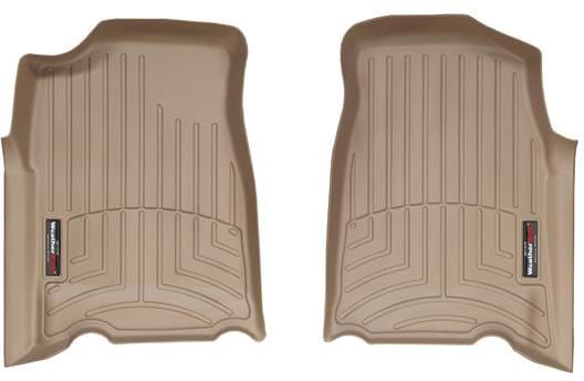 Коврики Weathertech Beige для Chevrolet Colorado (mkI); GMC Canoyn (mkI) 2003-2012 (extended cab)(АКПП)(1 ряд)