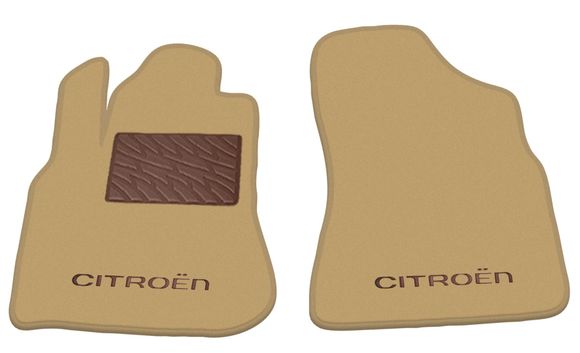 Двухслойные коврики Sotra Premium Beige для Citroen Berlingo (mkII)(1 ряд) 2008-2018