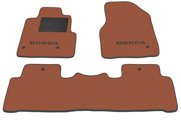 Двухслойные коврики Sotra Premium Terracot для Honda Pilot (mkII)(1-2 ряд) 2009-2015