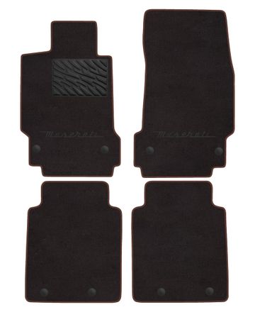 Двухслойные коврики Sotra Premium Chocolate для Maserati Quattroporte (mkV)(без отверстия под водительским сидением) 2003-2012