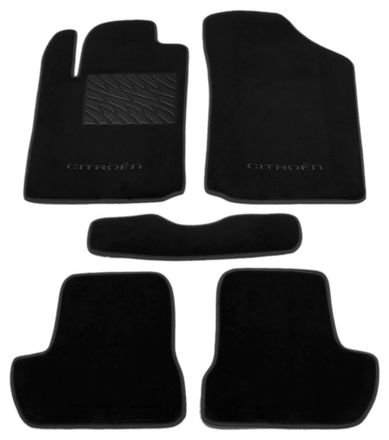 Двухслойные коврики Sotra Classic Black для Citroen C2 (mkI) 2003-2009