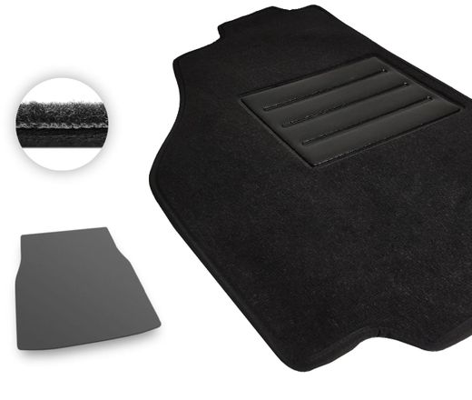 Текстильные коврики Pro-Eco Black для BMW 7-series (G11; G12)(с запаской)(багажник) 2015-2022