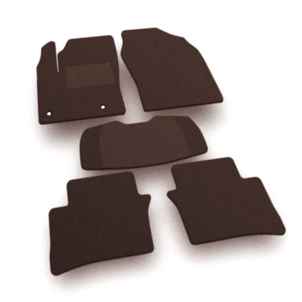 Двухслойные коврики Sotra Premium Chocolate для Toyota CH-R (mkI)(электро) 2016-2023