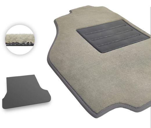 Текстильные коврики Pro-Eco Beige для Toyota Land Cruiser (J80)(багажник) 1990-1997