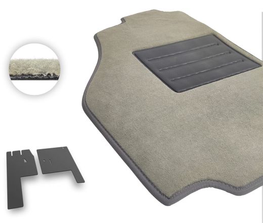 Текстильные коврики Pro-Eco Beige для ГАЗ 3307 (mkI)(1 ряд) 1989-2020