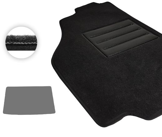 Текстильные коврики Pro-Eco Black для Hyundai Getz (mkI)(багажник) 2002-2005