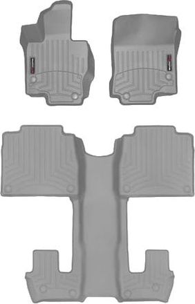 Коврики Weathertech Grey для Mercedes-Benz GLS-Class (X167) 2019→ (6 мест)(1-2-3 ряд)