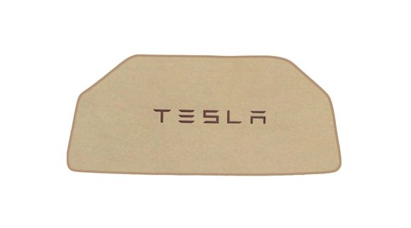 Двухслойные коврики Sotra Premium Beige для Tesla Model S (mkI)(полный привод)(передний багажник) 2012-03-2016