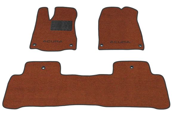 Двухслойные коврики Sotra Premium Terracot для Acura MDX (mkIII)(не гибрид)(1-2 ряд) 2014-2020