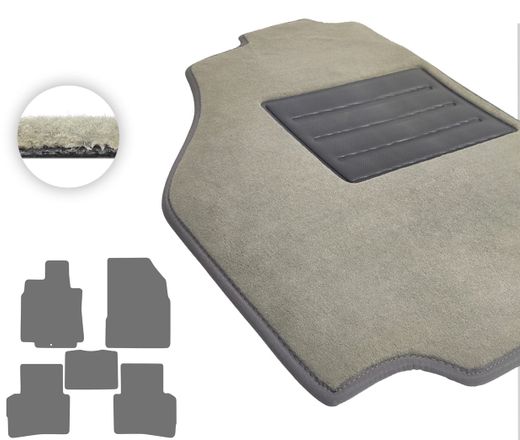 Текстильные коврики Pro-Eco Beige для Nissan Note (mkI)(E11) 2004-2013