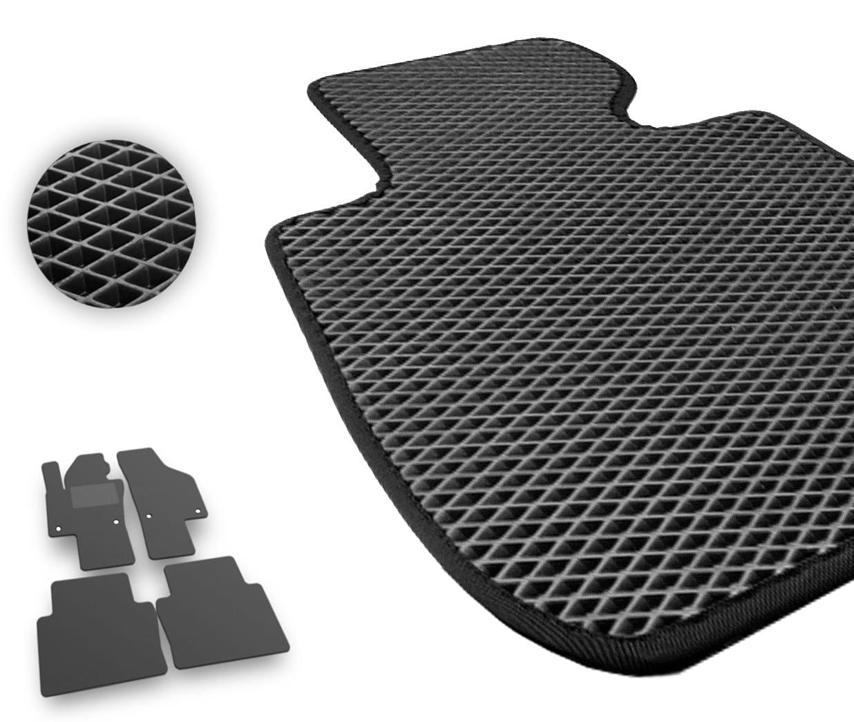 Eva коврики Pro-Eco Black для Seat Alhambra (mkII) 2010-2020 - Фото 1