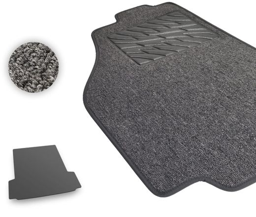 Текстильные коврики Pro-Eco Graphite для Porsche Taycan (mkI)(Cross Turismo / Sport Turismo)(багажник) 2020→