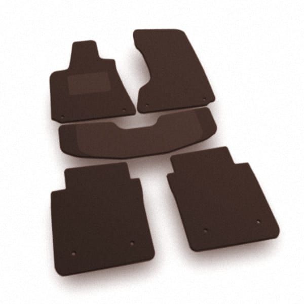 Двухслойные коврики Sotra Premium Chocolate для Maserati Quattroporte (mkVI)(полный привод)(толстое крепления)(2-х зонный климат) 2013-2016 - Фото 1