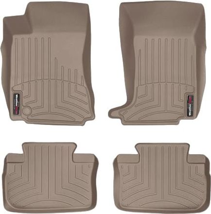 Коврики Weathertech Beige для Cadillac CTS (mkII) 2010-2014 (седан/универсал)(АКПП)(полный привод)(1 большое крепление)