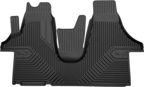 Резиновые коврики Frogum №77 для Volkswagen Transporter (T5) 2003-2015 / (T6) 2015→ (1 ряд)
