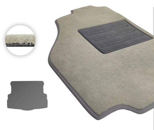 Текстильные коврики Pro-Eco Beige для Alfa Romeo 159 (mkI)(универсал)(багажник) 2004-2011 - Фото 1