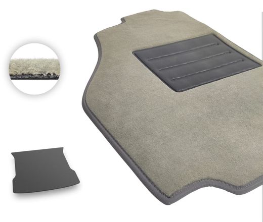 Текстильные коврики Pro-Eco Beige для XPeng G6 (mkI)(багажник) 2023→