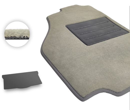 Текстильные коврики Pro-Eco Beige для Peugeot 107 (mkI) / 108 (mkI)(багажник) 2005-2021