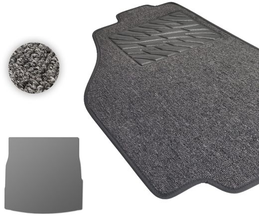 Текстильные коврики Pro-Eco Graphite для Alfa Romeo Stelvio (mkI)(багажник) 2017→