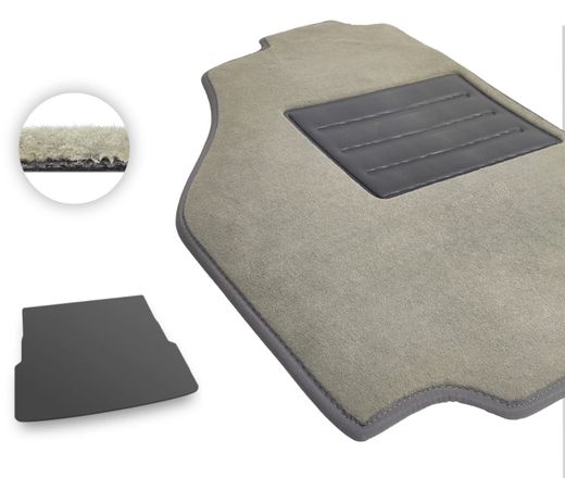 Текстильные коврики Pro-Eco Beige для Nissan Armada (mkI)(сложенный 3 ряд)(багажник) 2003-2016