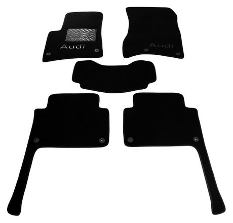 Двухслойные коврики Sotra Premium Graphite для Audi Q7 (mkI)(1-2 ряд) 2006-2014