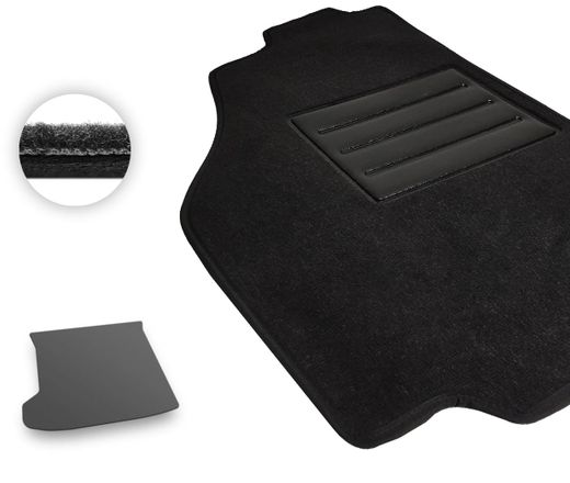 Текстильні килимки Pro-Eco Black для Kia EV6 (mkI)(багажник) 2021→